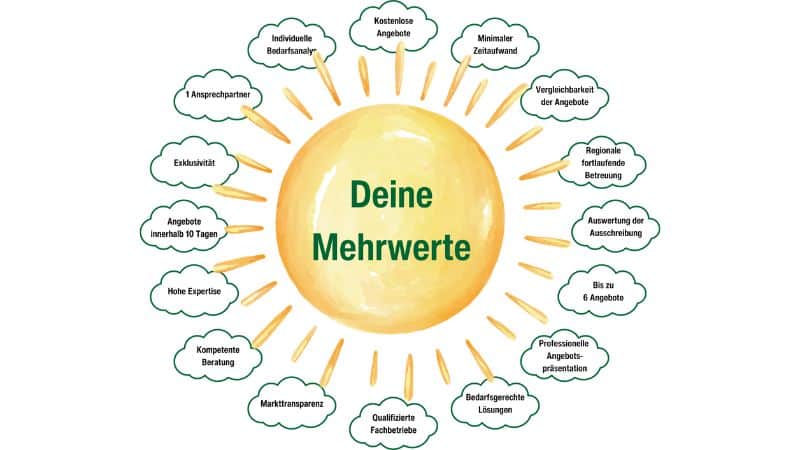 Abbildung Photovoltaik Ausschreibung Mehrwerte