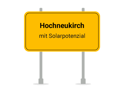 Ortsschild PV Photovoltaik Hochneukirch