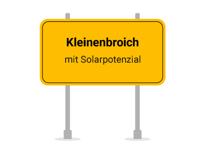 Ortsschild PV Photovoltaik Kleinenbroich